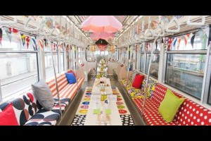 日本史上第一輛《IKEA夢幻電車》舒適到讓人不想回家了...