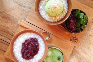 在台南傳統市場裡的甜品店
獨特的抹茶薏仁一定要嘗......